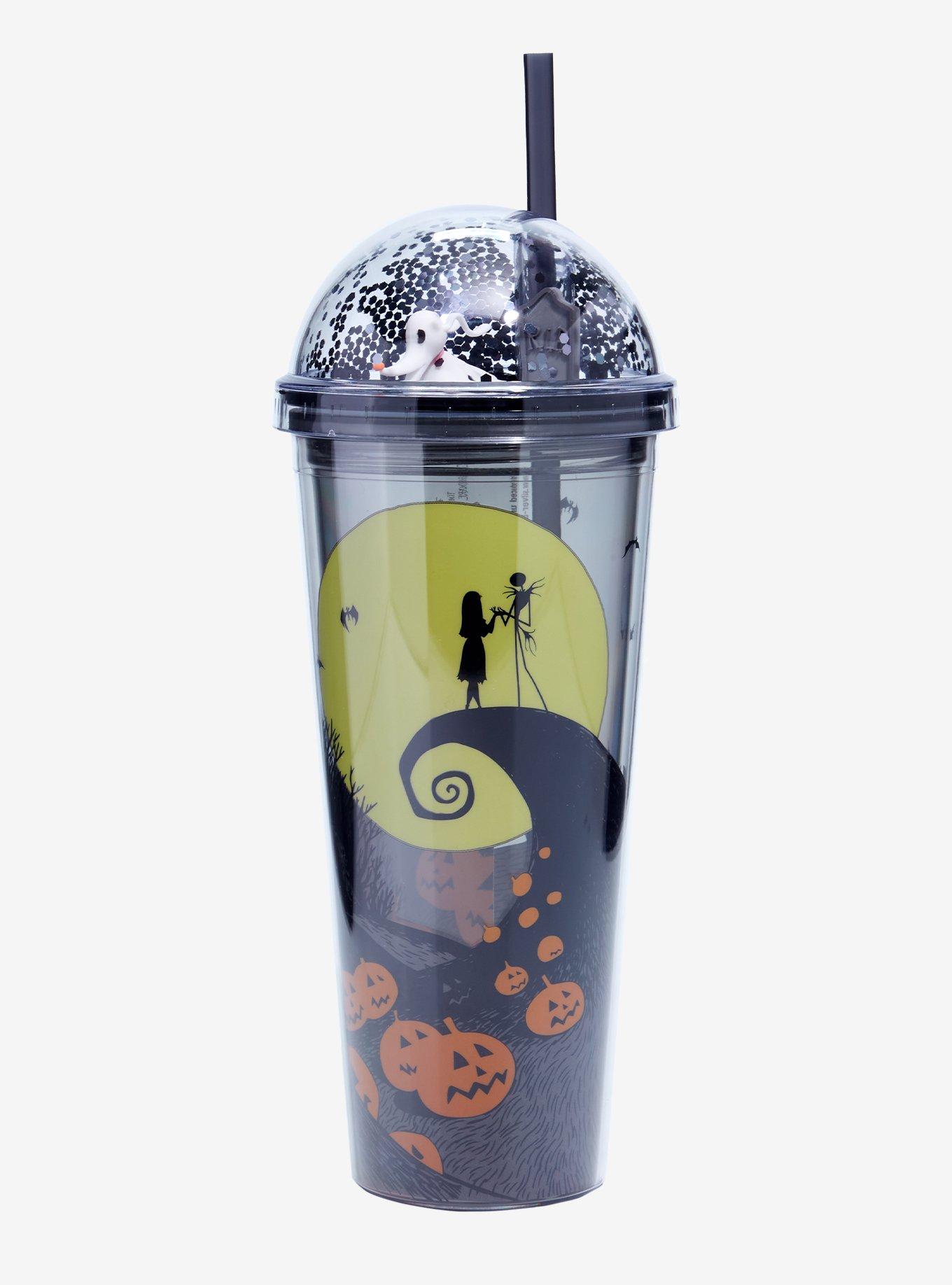 The Nightmare Before Christmas Glitter Dome Acrylic Travel Cup, , hi-res