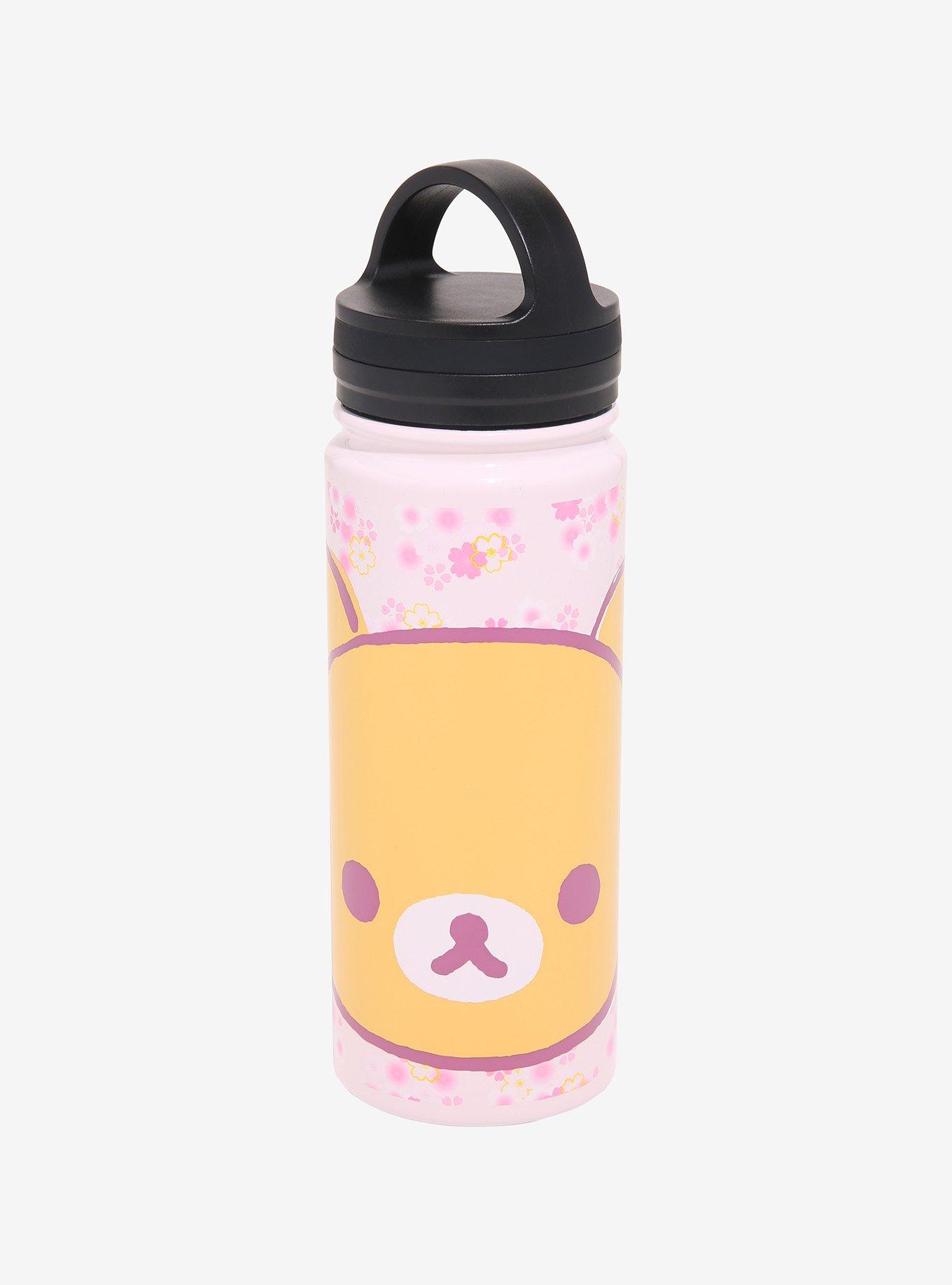 Rilakkuma Sakura Stainless Steel Water Bottle, , hi-res