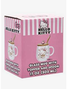 Hello Kitty Sweets Glass Mug With Lid & Spoon, , hi-res
