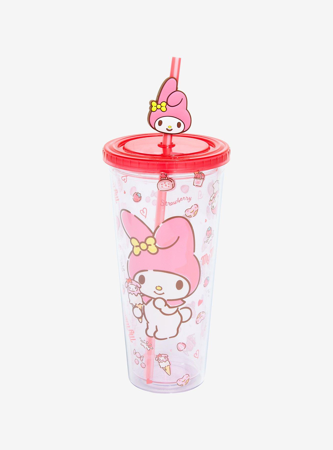 Spotted the cutest Hello Kitty tumbler with a straw topper at