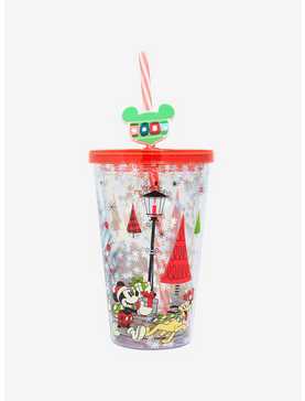 Disney Mickey Mouse And Friends Holiday Snow Acrylic Travel Cup, , hi-res