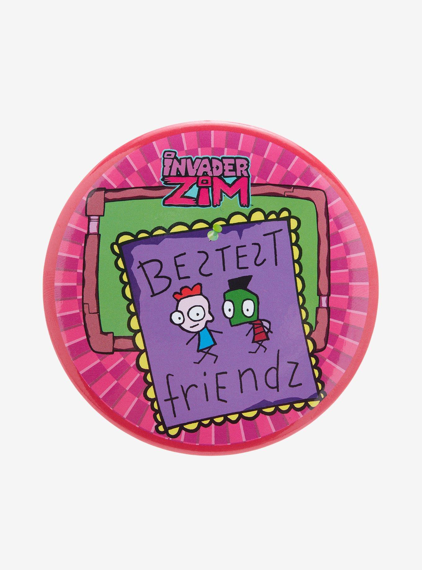 Invader Zim Keef Best Friends 3 Inch Button, , hi-res