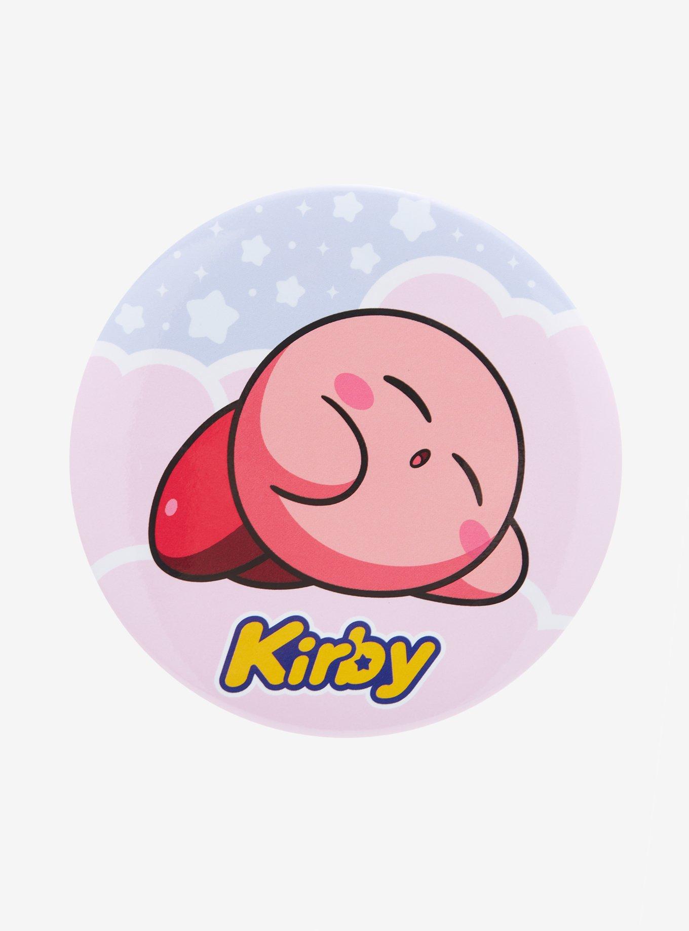 Kirby Sleeping Pastel 3 Inch Button, , hi-res