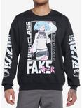Fake Nerd Zyla Degenerate Sweatshirt, BLACK, hi-res