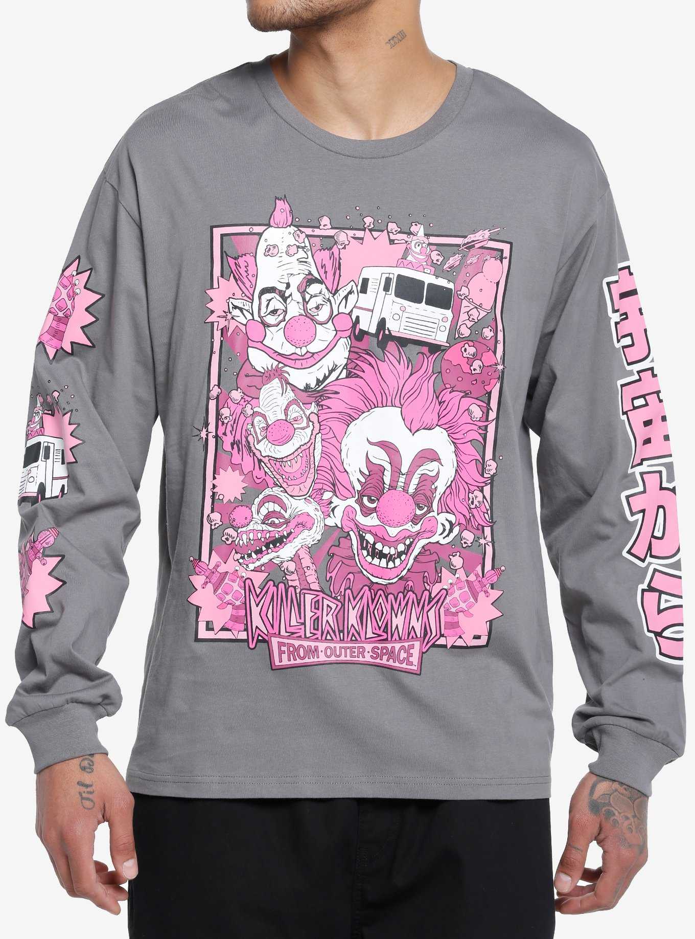Killer Klowns From Outer Space Pink Tonal Long-Sleeve T-Shirt, , hi-res