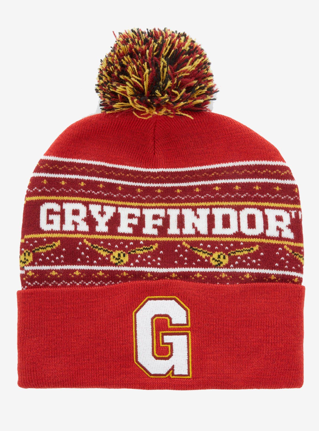 Harry Potter Gryffindor Golden Snitch Pom Beanie Hot Topic