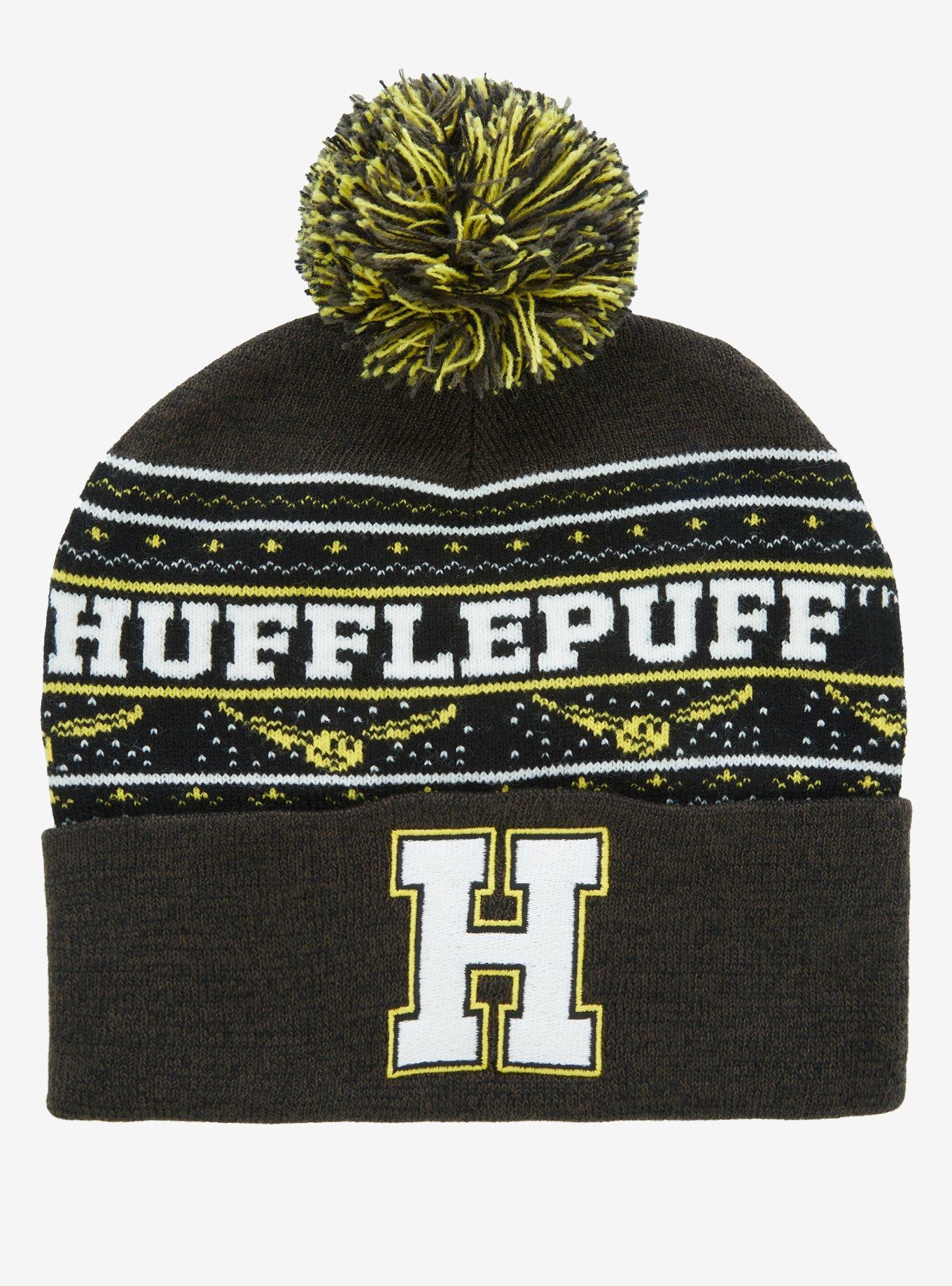 Harry Potter Hufflepuff Golden Snitch Pom Beanie, , hi-res