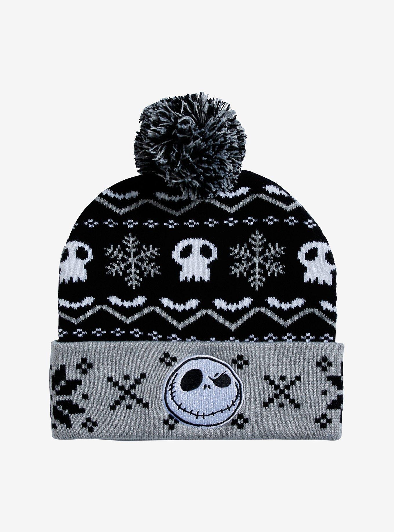 Monochrome Tiger Patch Skullcap, Black or Grey Cuffless Beanie. Grey Tiger Head Black