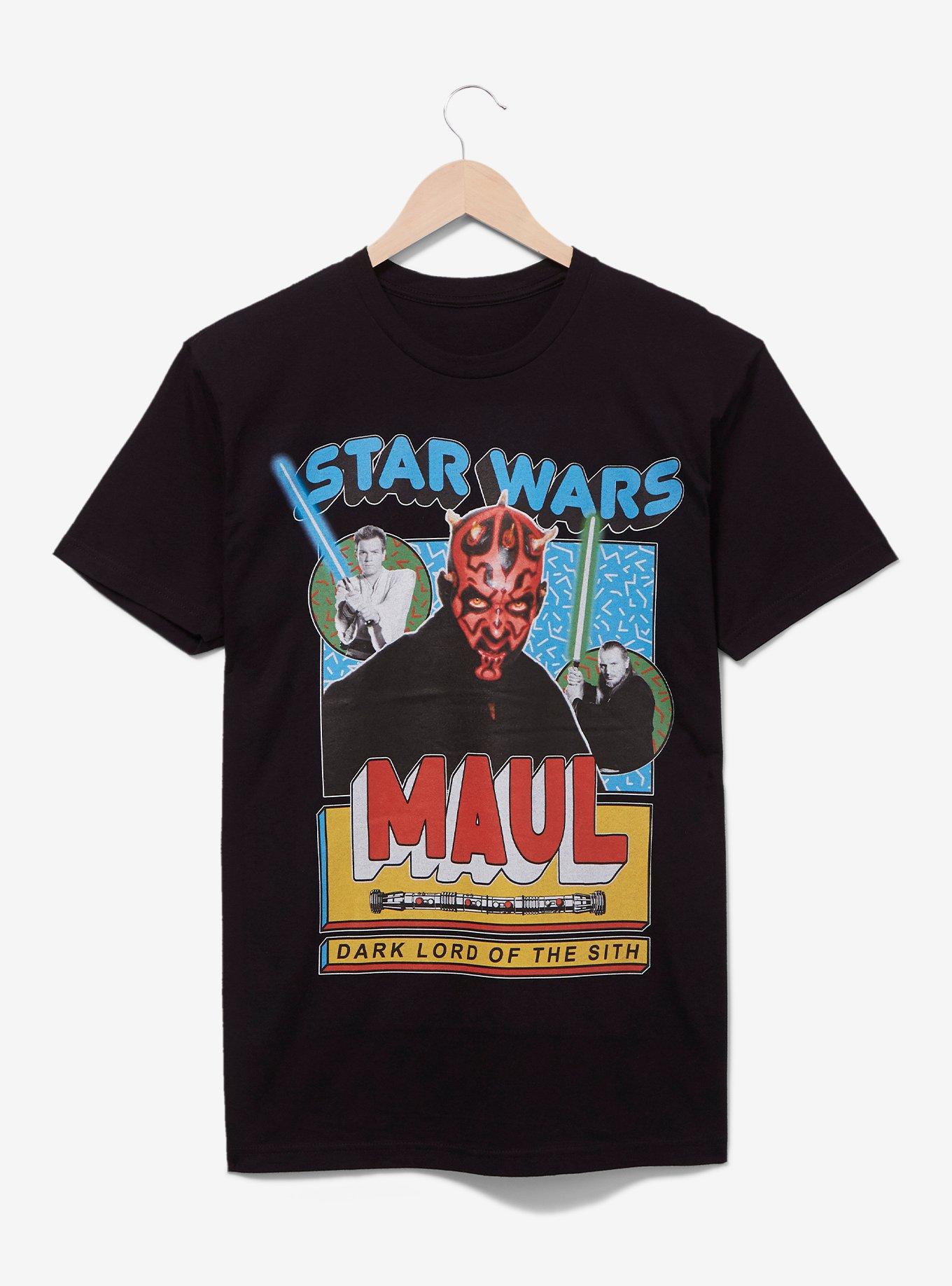 Star Wars Darth Maul Portrait T-Shirt - BoxLunch Exclusive, BLACK, hi-res