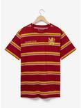 Harry Potter Striped Gryffindor Mascot T-Shirt - BoxLunch Exclusive, BURGUNDY, hi-res