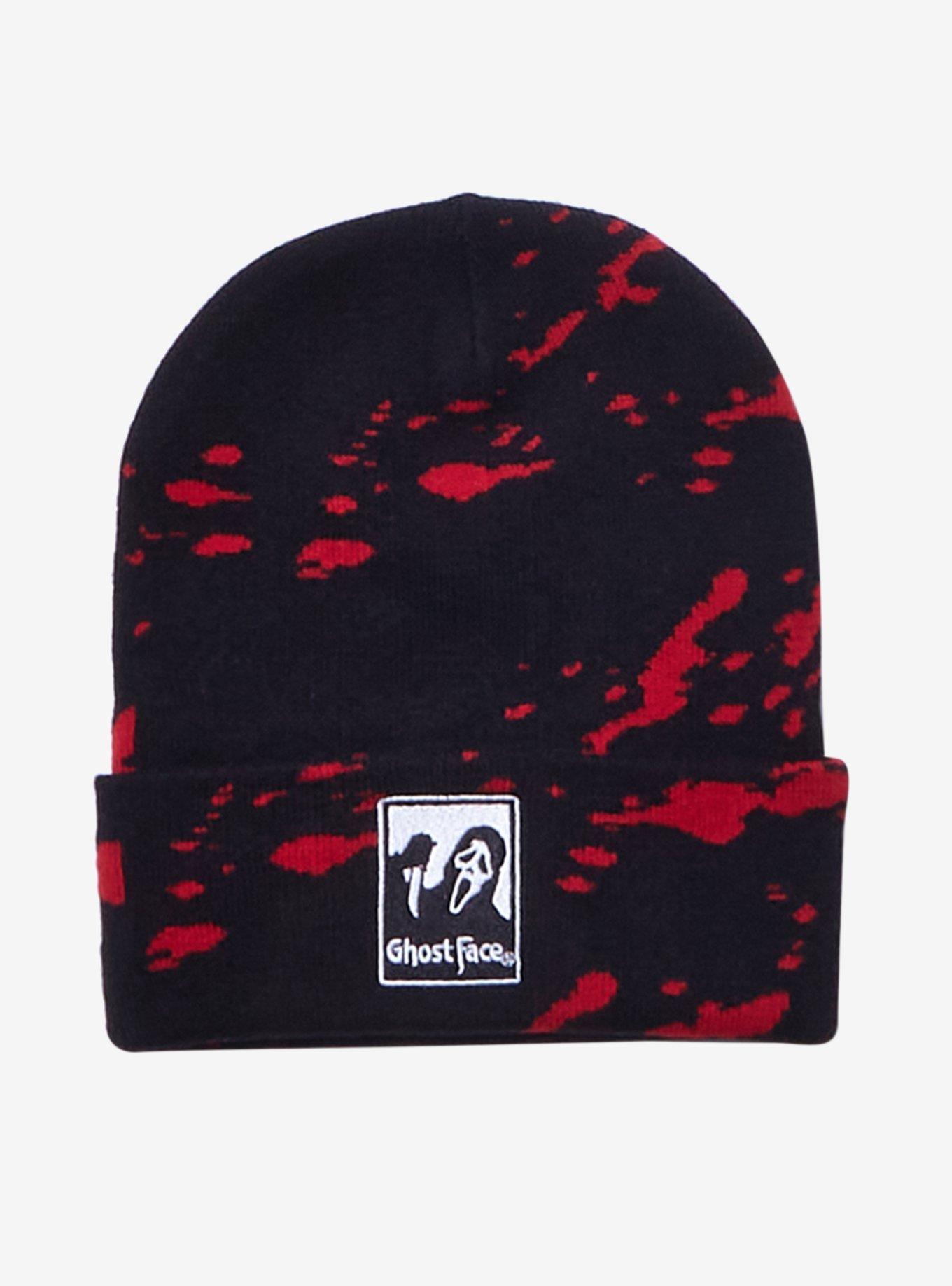 Scream Ghost Face Blood Splatter Beanie, , hi-res