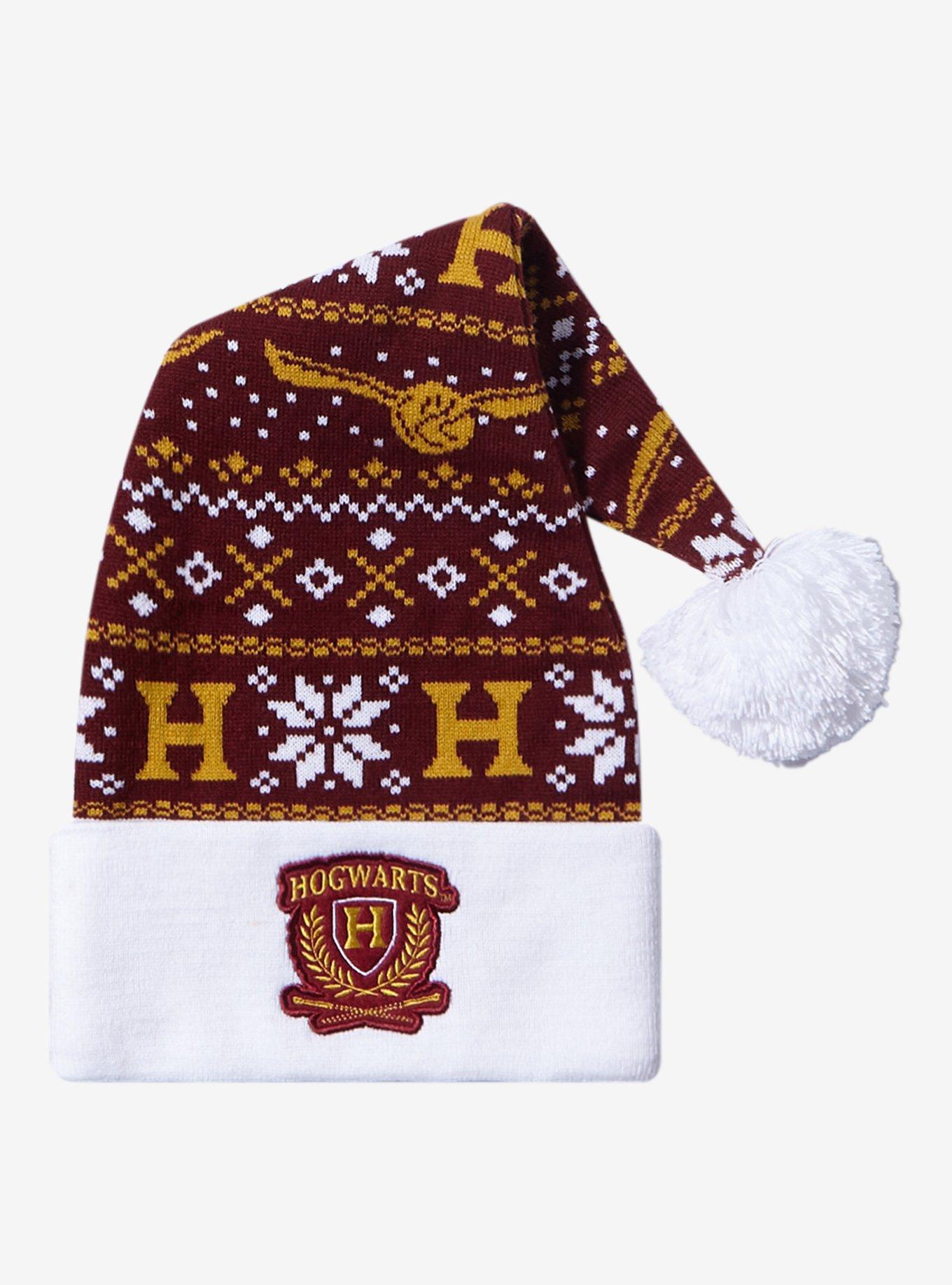Harry Potter Hogwarts Fair Isle Santa Hat, , hi-res