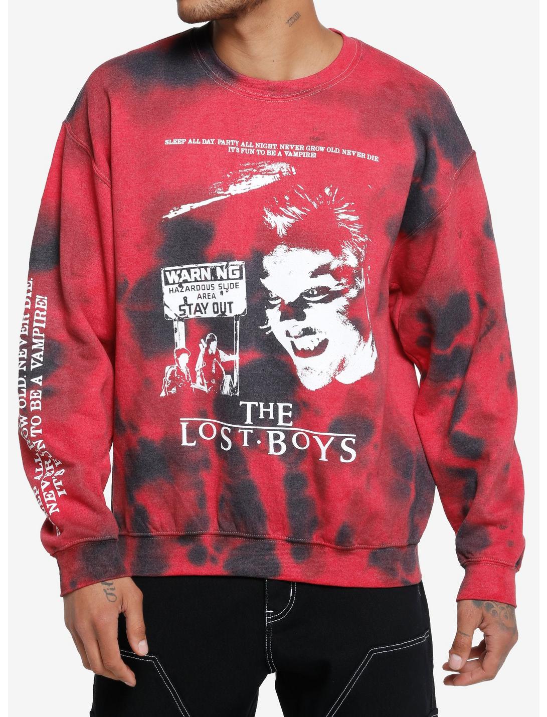 The Lost Boys Warning Sign Tie-Dye Sweatshirt, MULTI, hi-res