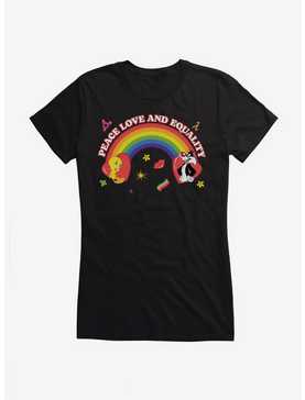 Looney Tunes Peace Love And Equality Girls T-Shirt, , hi-res