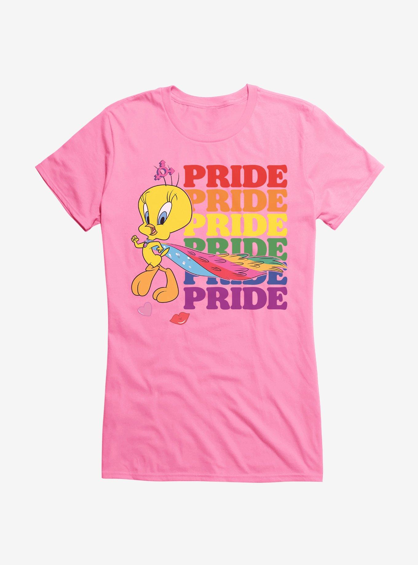 Looney Tunes Tweety Bird Pride Cape Girls T-Shirt, CHARITY PINK, hi-res