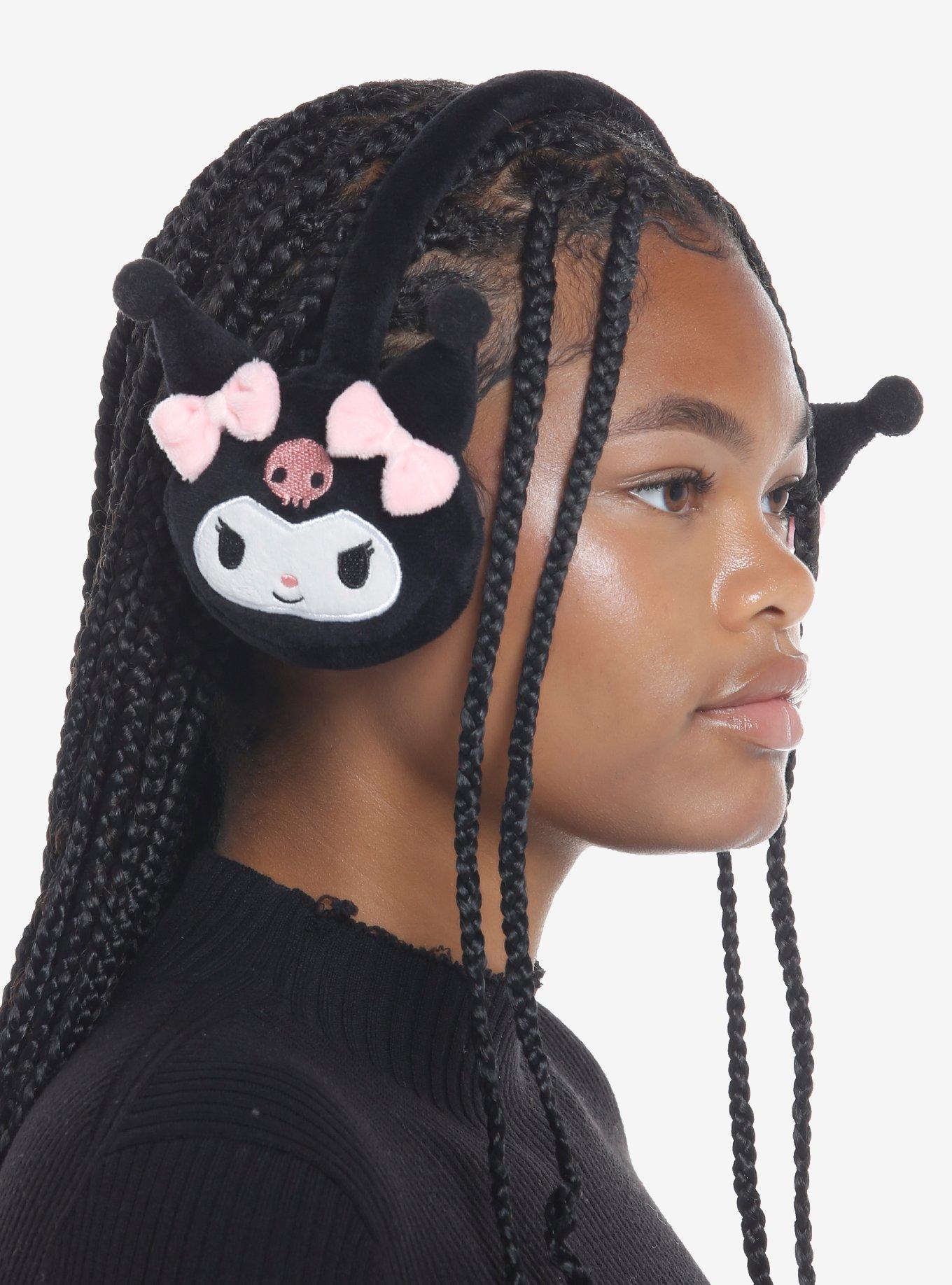 Kuromi Plush Earmuffs, , hi-res