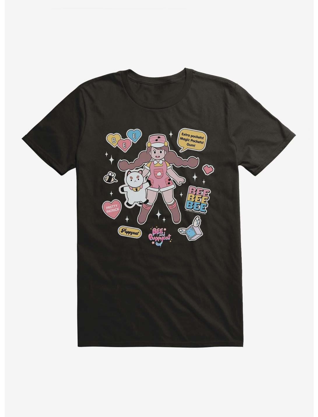 Bee And Puppycat Sticker Icons T-Shirt, , hi-res