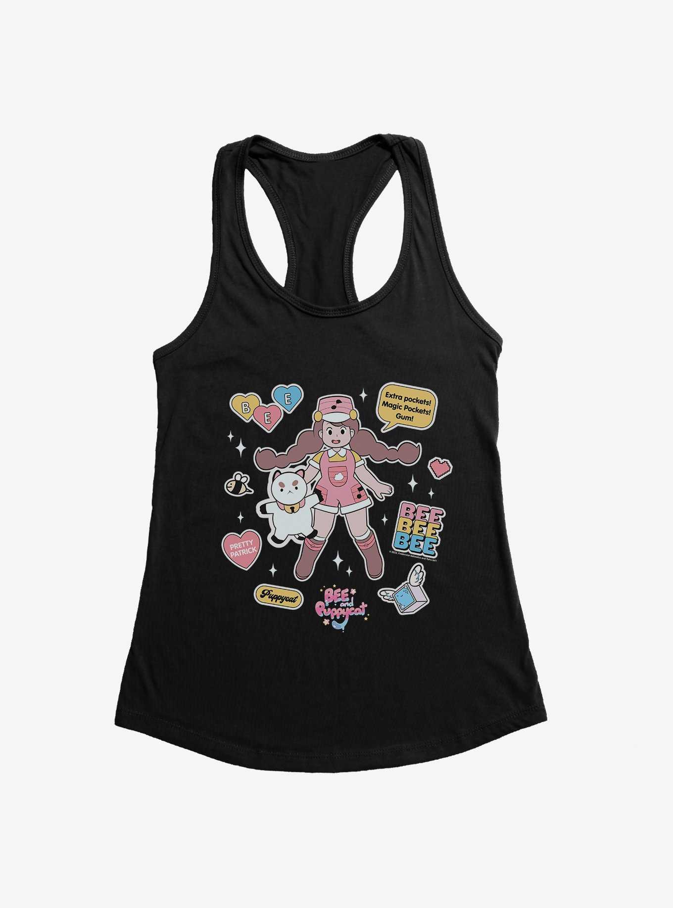 Bee And Puppycat Sticker Icons Womens Tank Top, , hi-res