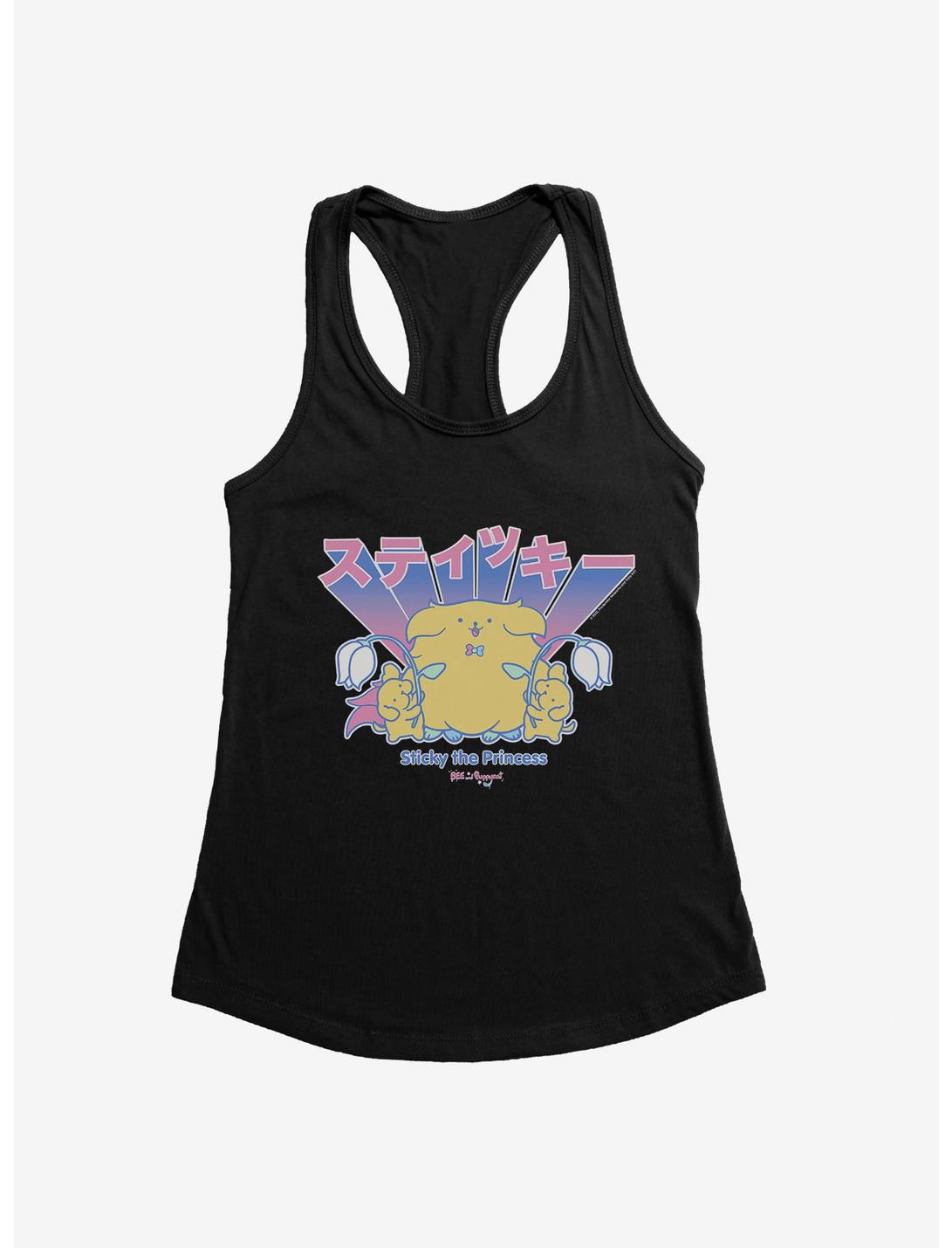 Bee And Puppycat Sticky The Princess Womens Tank Top, BLACK, hi-res