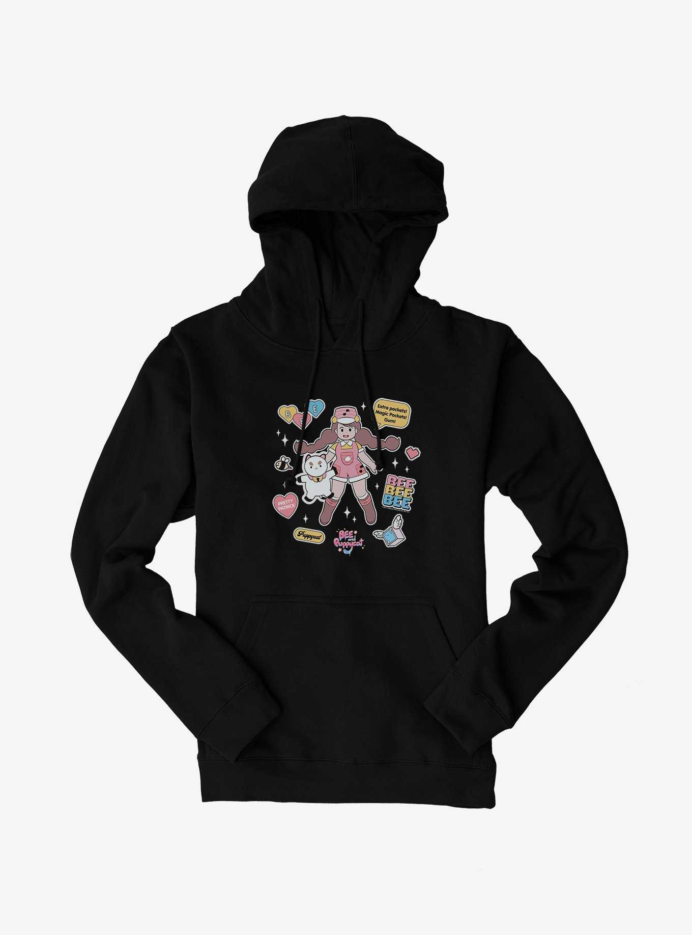 Bee And Puppycat Sticker Icons Hoodie, , hi-res