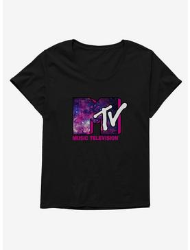 MTV Galaxy Logo Womens T-Shirt Plus Size, , hi-res
