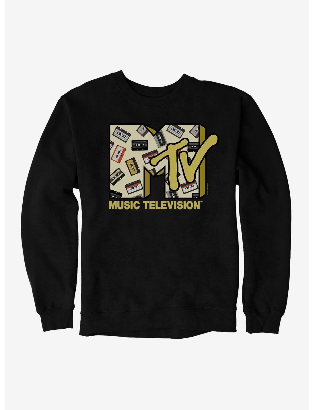 MTV Cassette Logo Sweatshirt, BLACK, hi-res