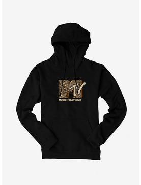 Plus Size MTV Leopard Logo Hoodie, , hi-res
