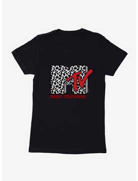 MTV Cow Print Logo Womens T-Shirt, , hi-res