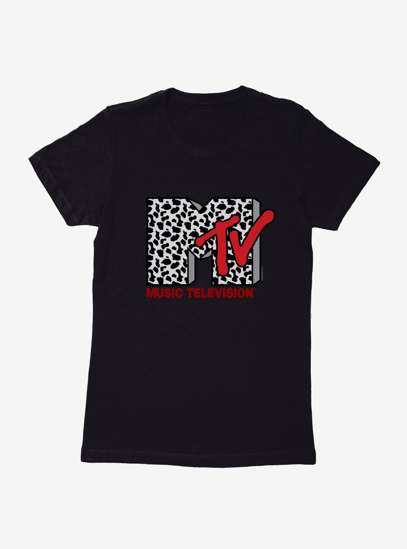 MTV Cow Print Logo Womens T-Shirt, , hi-res