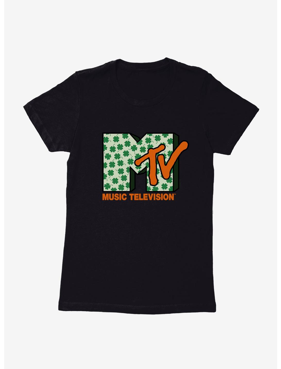MTV Four Leaf Clover Logo Womens T-Shirt, , hi-res