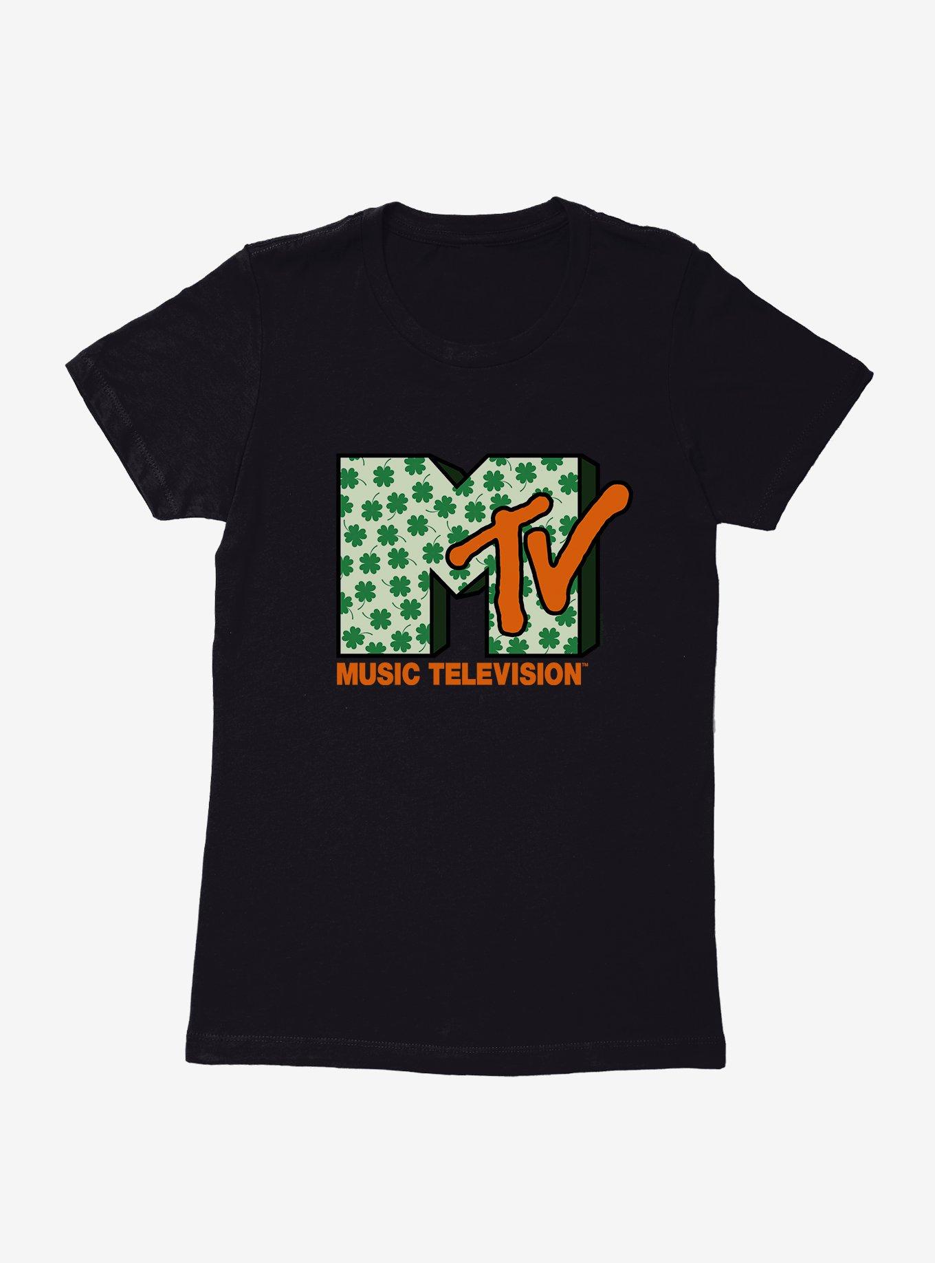 MTV Four Leaf Clover Logo Womens T-Shirt, , hi-res