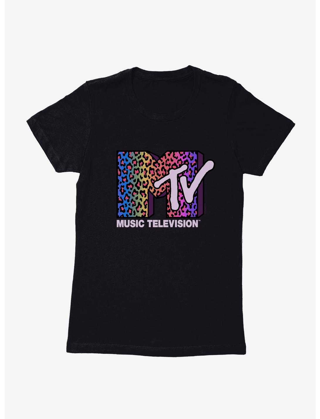 MTV Rainbow Cheetah Logo Womens T-Shirt, , hi-res