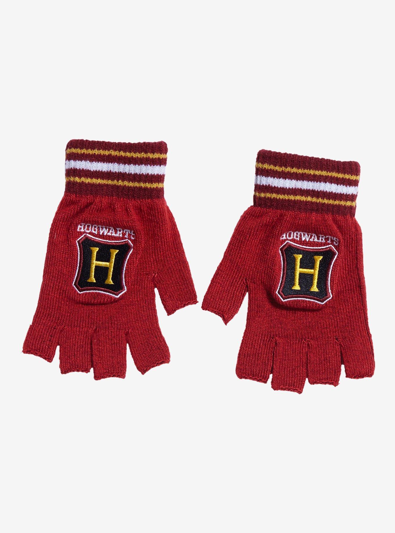 Harry Potter Hogwarts Marled Fingerless Gloves, , hi-res