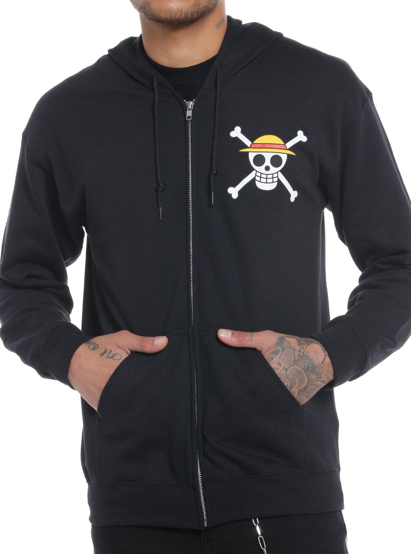 One Piece Straw Hat Pirates Back Panel Hoodie