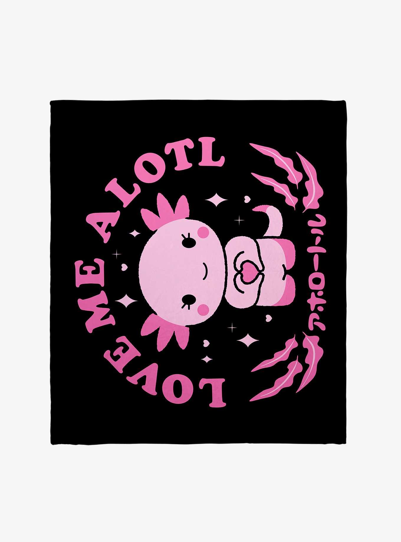 Axolotl Love Me Alotl Throw Blanket, , hi-res
