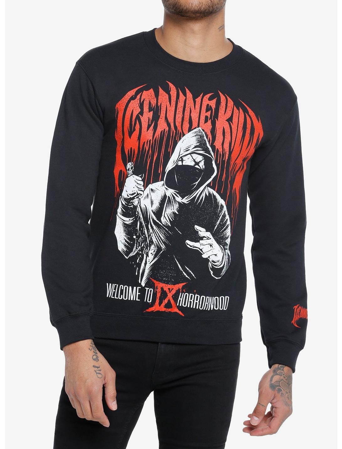 Ice Nine Kills Welcome To Horrorwood Sweatshirt, BLACK, hi-res