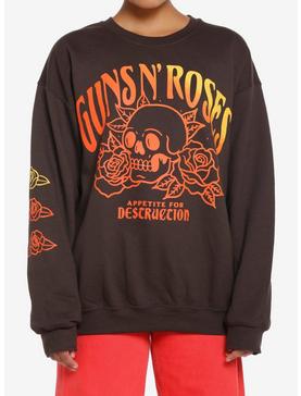 Guns N' Roses Appetite For Destruction Skull & Roses GIrls Sweatshirt, , hi-res