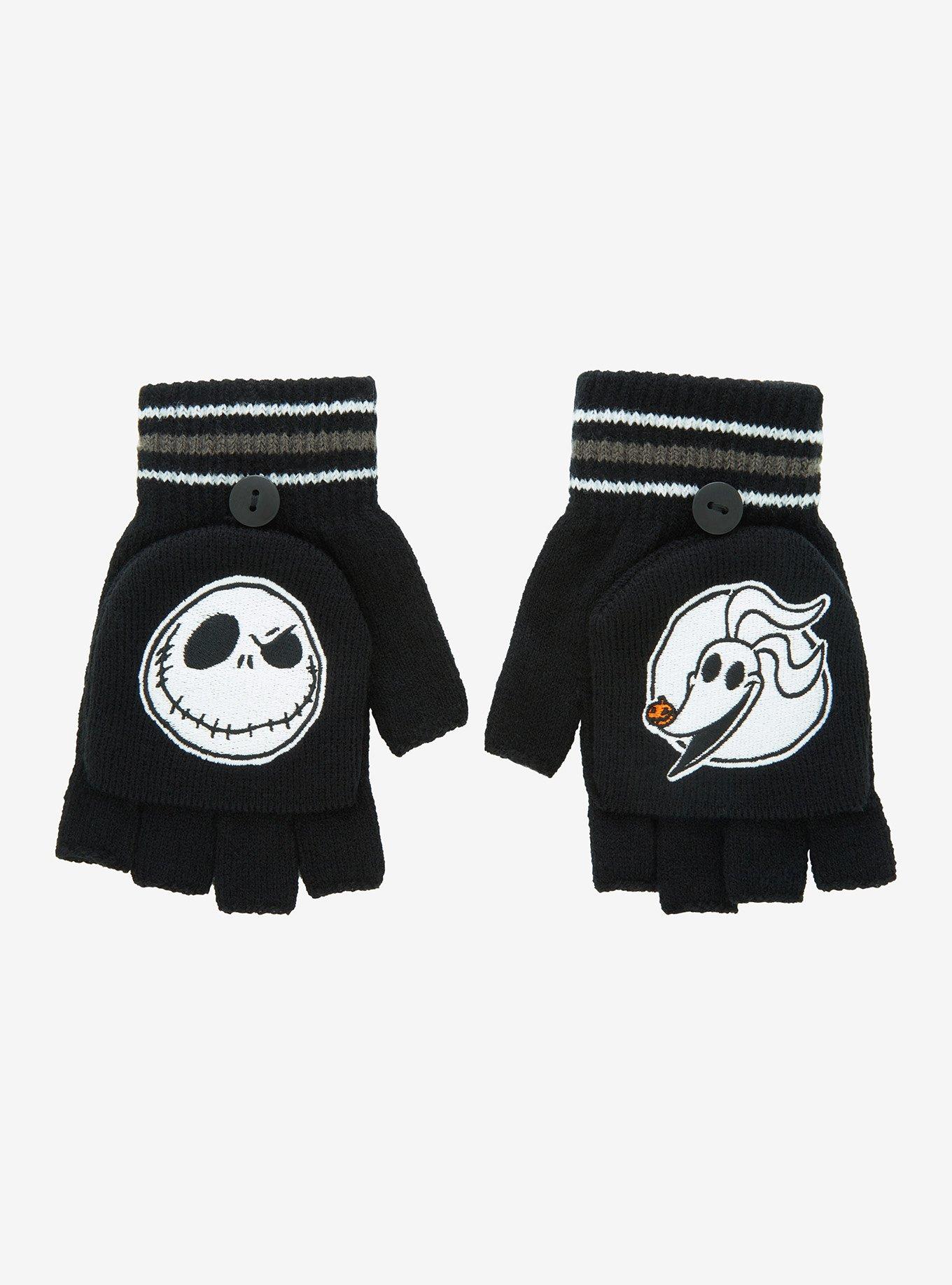 The Nightmare Before Christmas Jack & Zero Convertible Gloves
