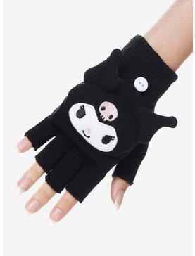 Kuromi Plush Head Convertible Gloves, , hi-res