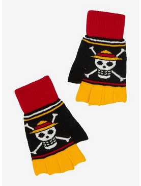 One Piece Straw Hat Pirates Fingerless Gloves, , hi-res