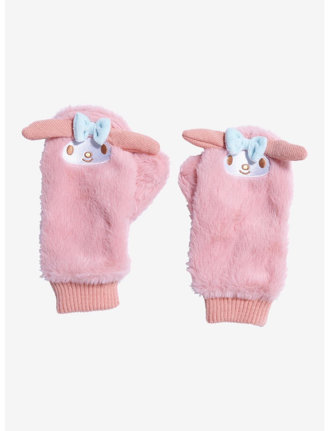 My Melody Fuzzy Figural Gloves, , hi-res