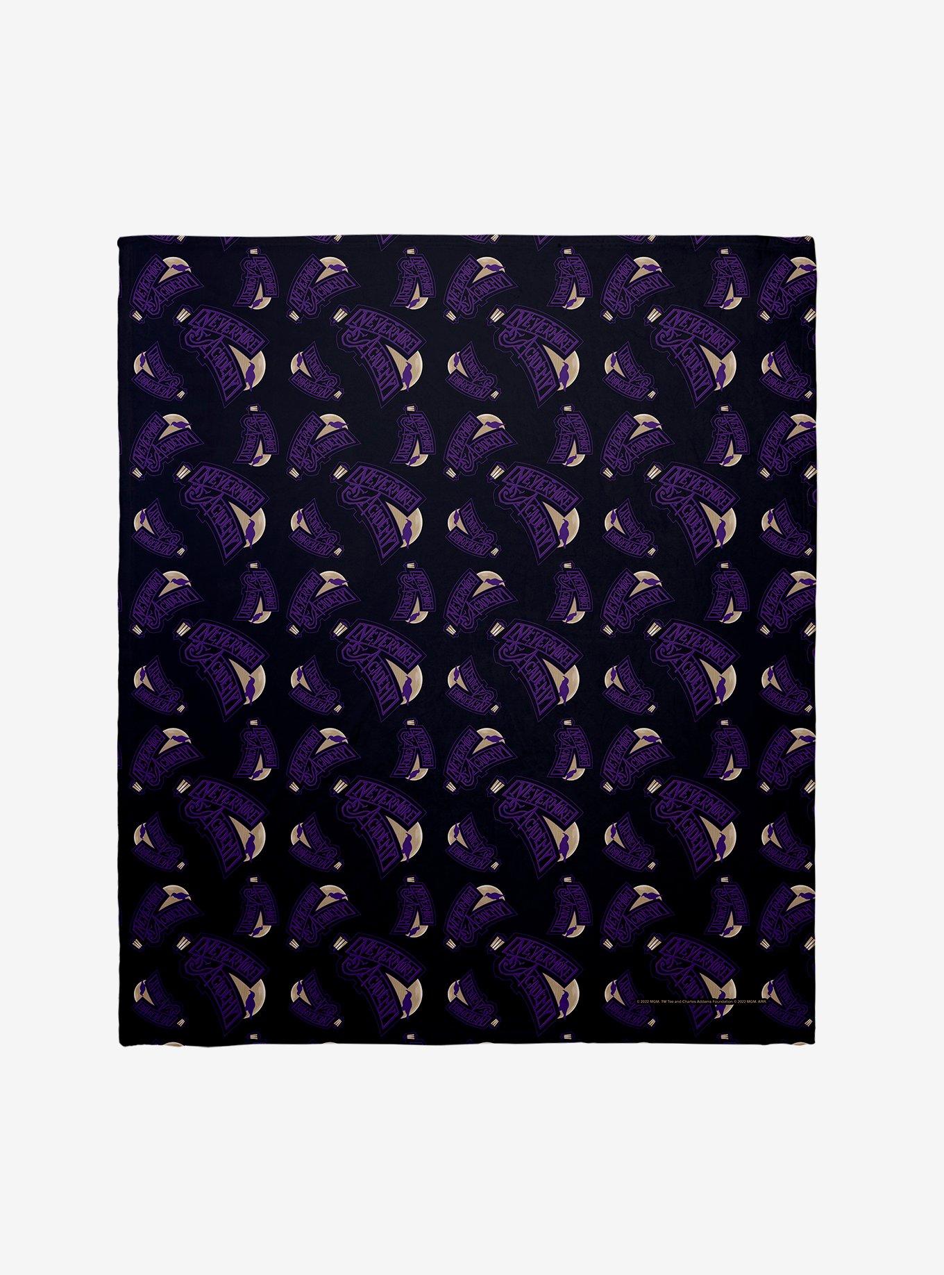 Wednesday Nevermore Academy Throw Blanket, , hi-res