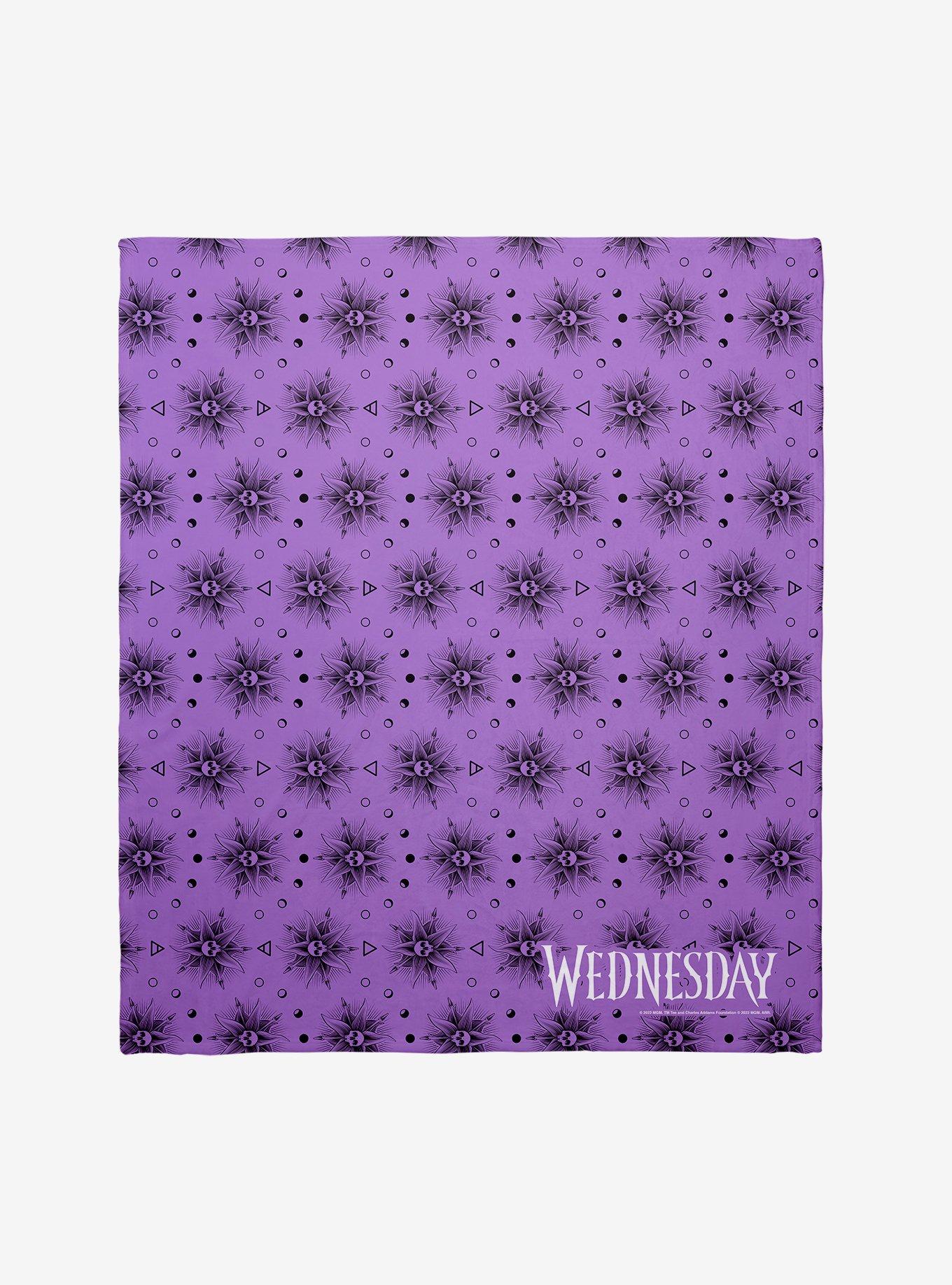 Wednesday Skull Moon Cycle Throw Blanket, , hi-res