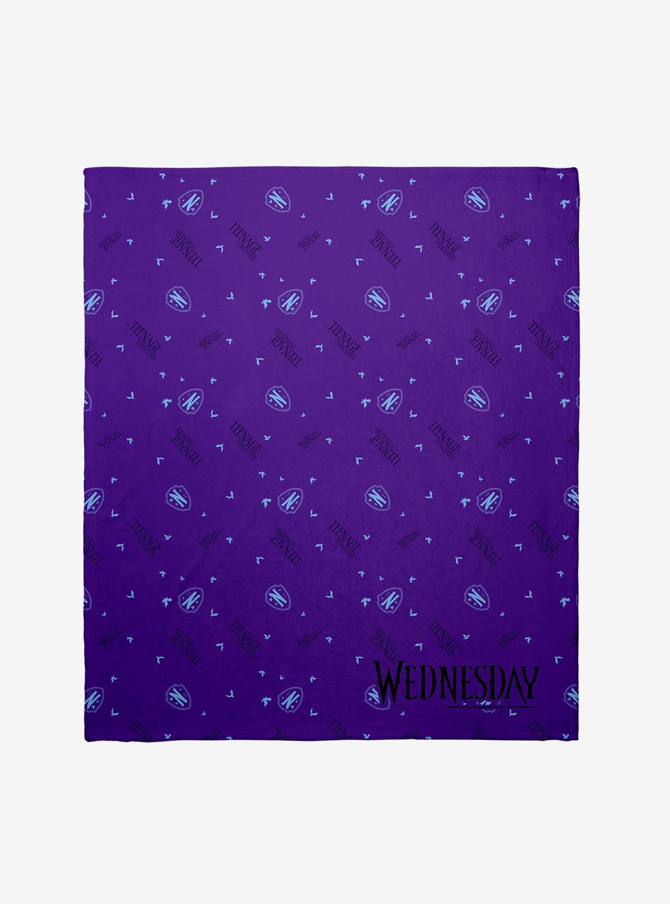 Wednesday Teenage Purgatory Throw Blanket, , hi-res