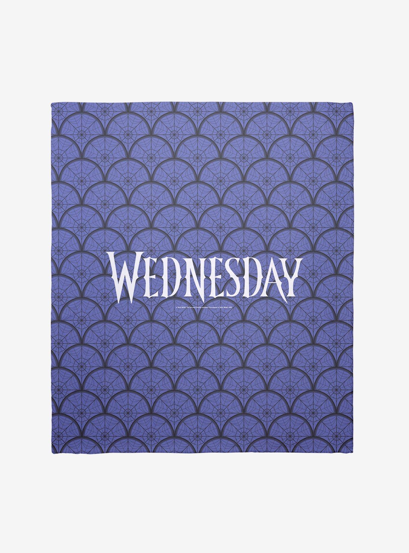 Wednesday Web Pattern Throw Blanket, , hi-res