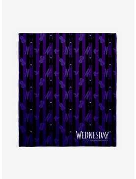 Wednesday Icons Silhouette Throw Blanket, , hi-res