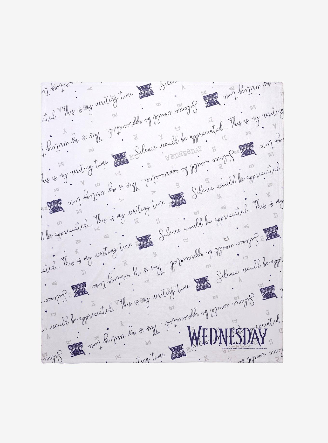 Wednesday My Wrtiting Time Throw Blanket, , hi-res