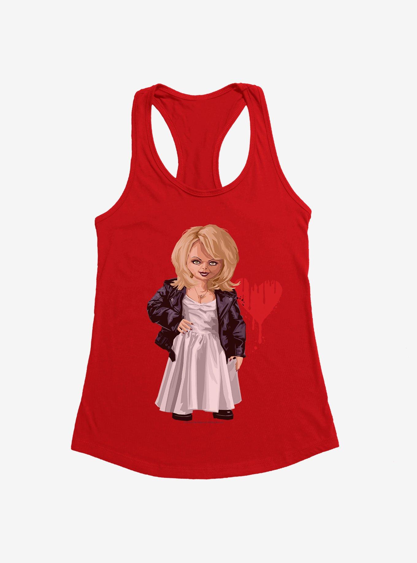 Chucky Valentine Girls Tank, RED, hi-res