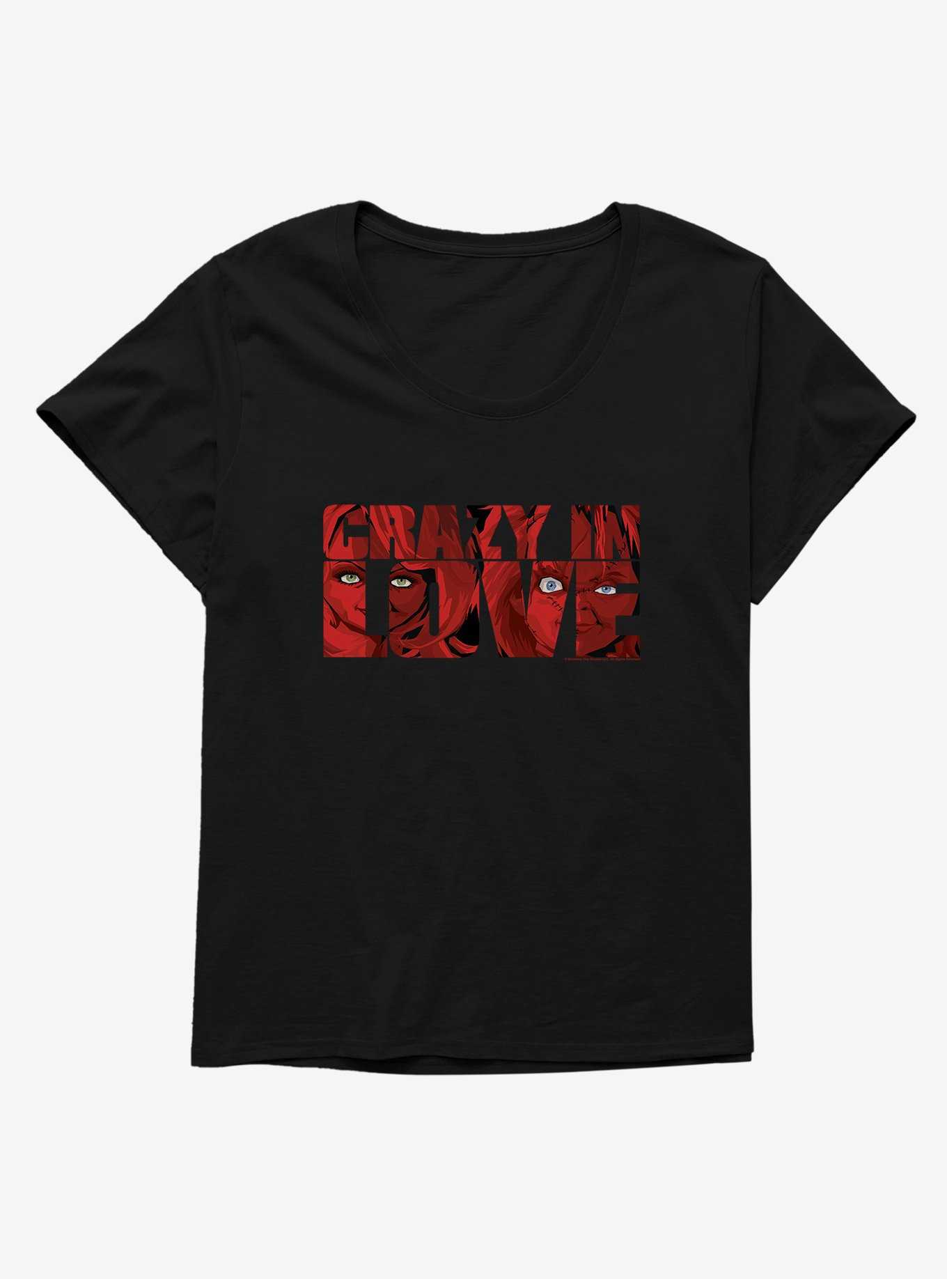 Chucky Crazy In Love Girls T-Shirt Plus Size, , hi-res