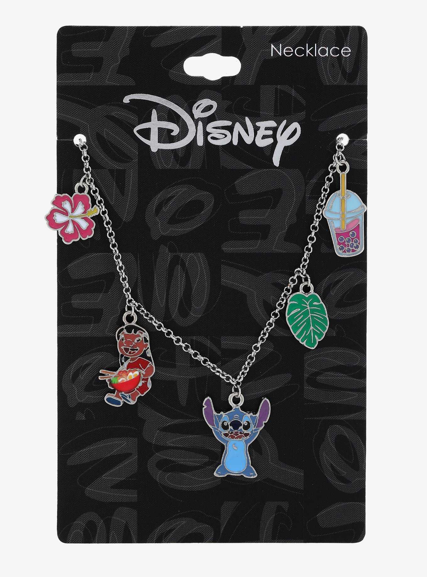 Disney Lilo & Stitch Icons Charm Necklace - BoxLunch Exclusive, , hi-res